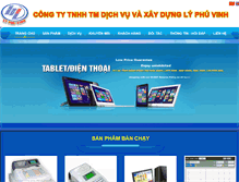 Tablet Screenshot of lyphuvinh.com